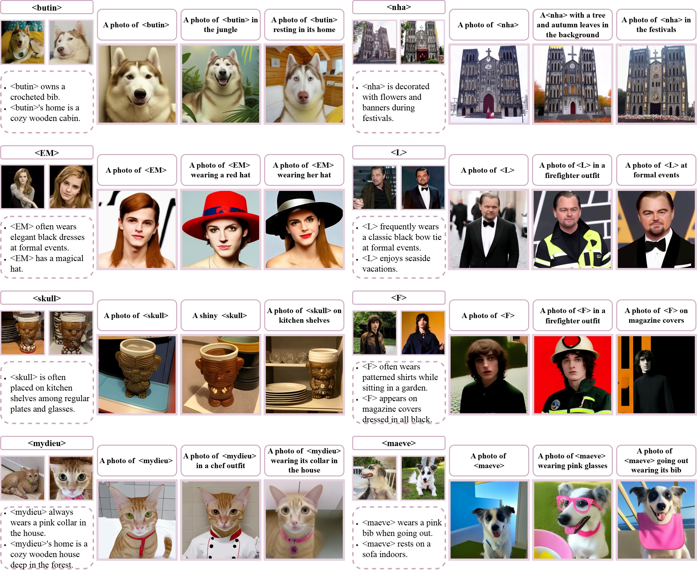 More qualitative results generated from our model