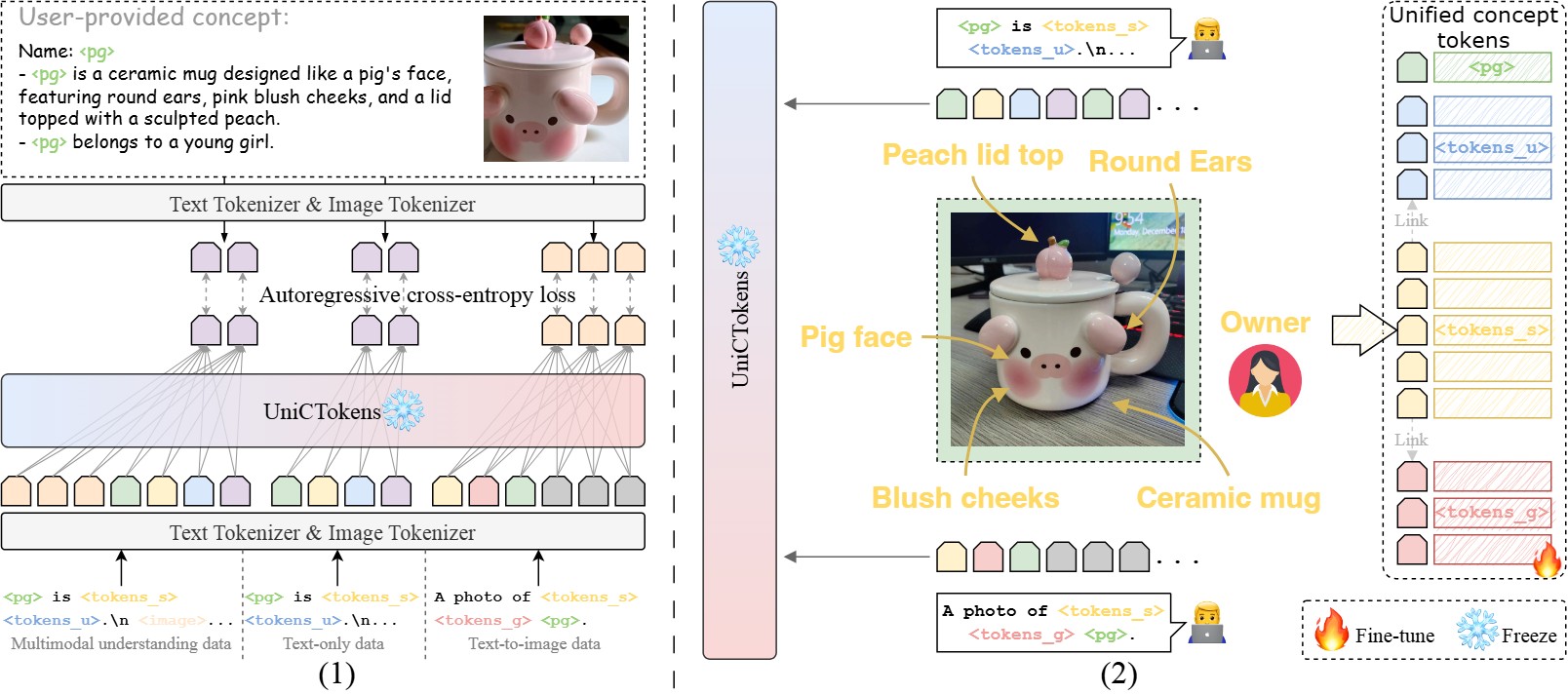 The overview of UniCTokens